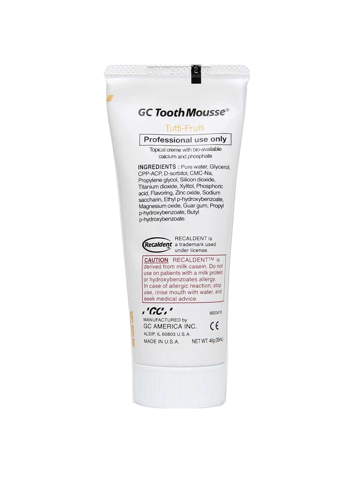 GC Tooth Mousse Tutti Frutti