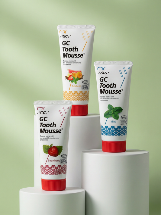 Set 3 pezzi Tooth Mousse - Menta, Fragola, Tutti Frutti