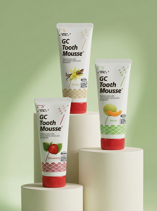 Set 3 pezzi Tooth Mousse - Fragola, Vaniglia, Melone