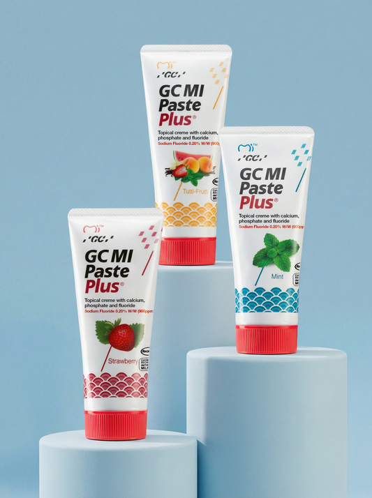 Set 3 pezzi Mi Paste Plus - Menta, Fragola, Tutti Frutti
